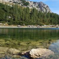 Popis: Dvojno jezero v Dolině triglavskych jezer